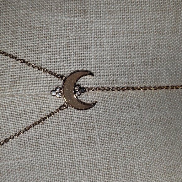 TITANIA DRUZY Y NECKLACE IN METALLIC GOLD. WHITE DRUZY - Picture 1 of 9